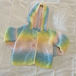 Colorful Striped Baby Sweater